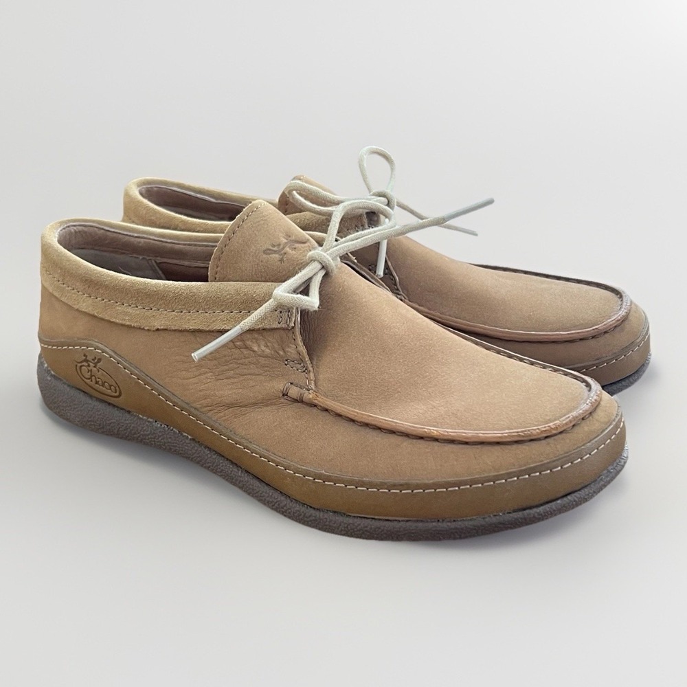 Chaco Leather Pineland Moccasin Shoes‎ Womens 6.5 Brown Lace Up Comfort Casual